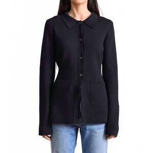 NEW APIECE APART betti knit cardigan in black